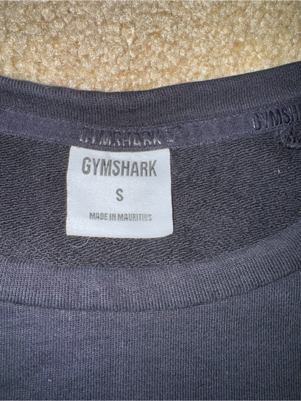 Gymshark Black Cropped Sweatshirt Logo Pullover Size S - Picture 4 of 5